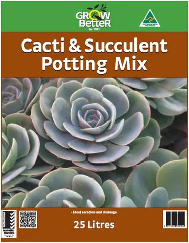 grow better potting mix Cacti & Succulent Potting Mix Grow Better 25L – General Store