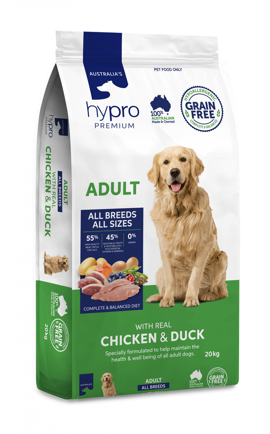 hypro - PREMIUM ADULT Grain Free Chicken & Duck 9kg