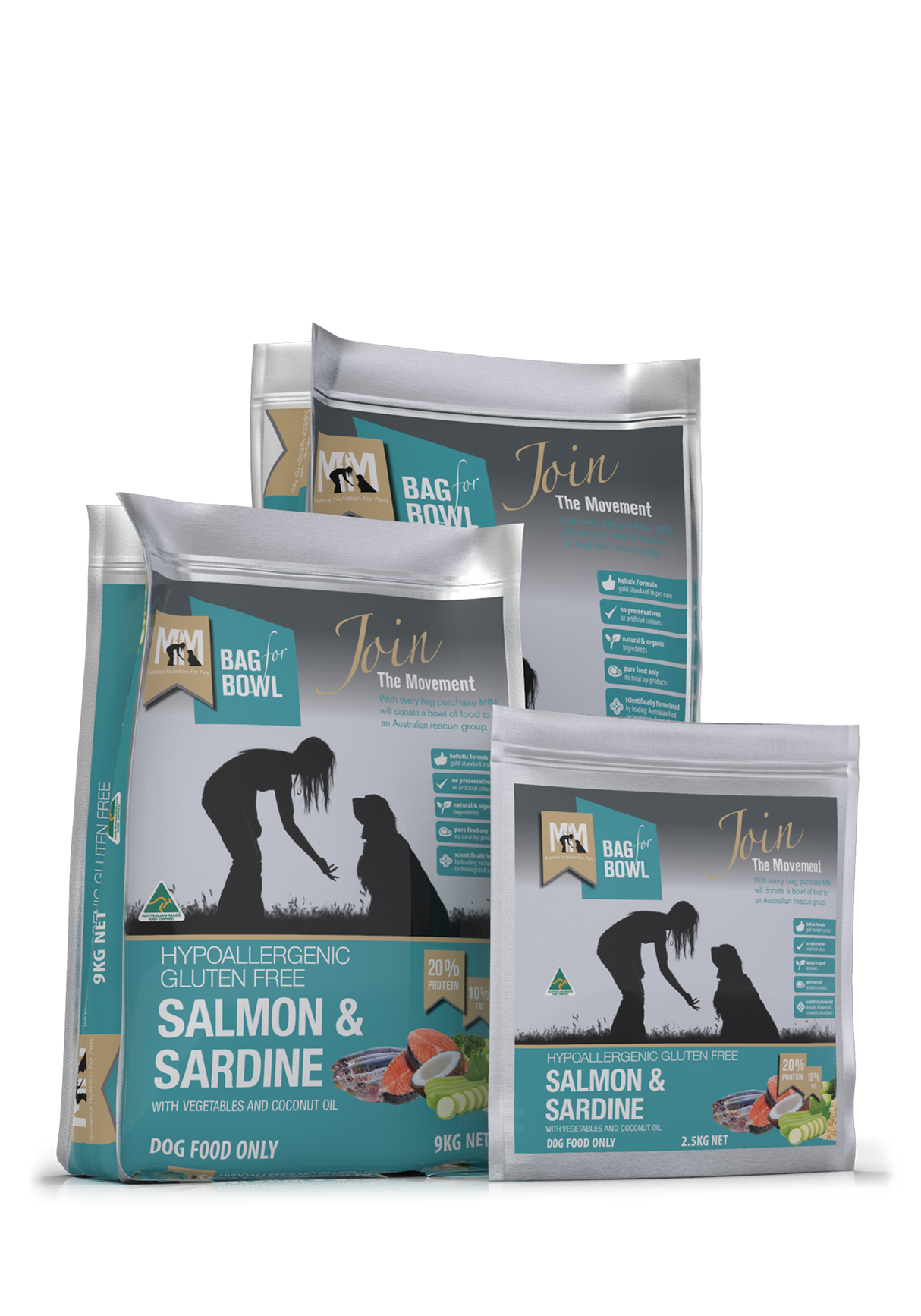 MFM Dog Salmon & Sardine Light Blue - Gluten Free