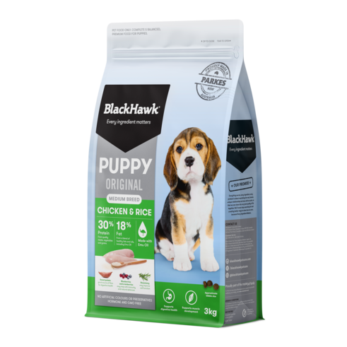 Black Hawk (Medium Breed) Puppy Chicken & Rice 3kg