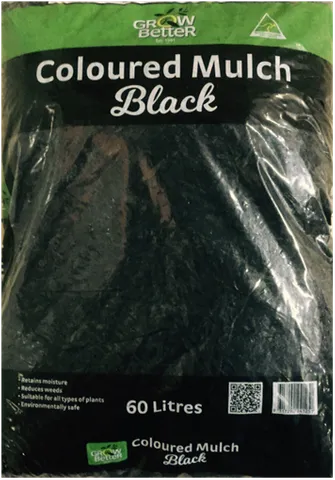 Black Coloured Mulch Bag Grow Better 60L