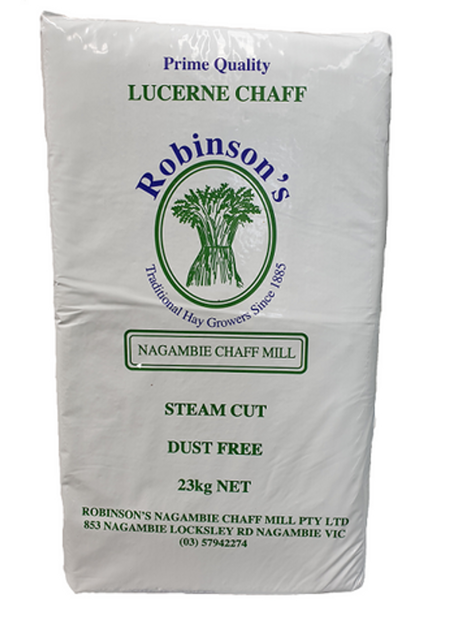 Robinsons Lucerne Chaff 23KG – General Store