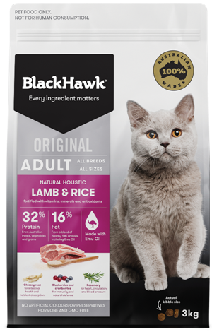 Black Hawk Cat Lamb & Rice 3kg